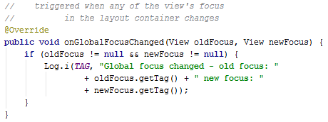 Android Touch Mode and focus globalfocuschanged Android Touch Mode and focus globalfocuschanged