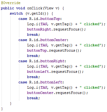 Android Touch Mode and focus onClick() Android Touch Mode and focus onClick()