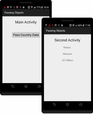 Android Serializable Country serializable class screenshot Android Serializable Country serializable class screenshot