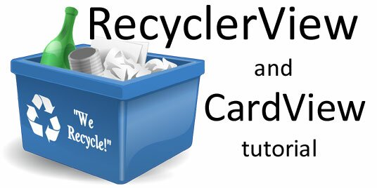 RecyclerView and CardView tutorial icon RecyclerView and CardView tutorial icon