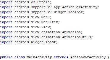 Android Toolbar extend ActionBarActivity import Android Toolbar extend ActionBarActivity import