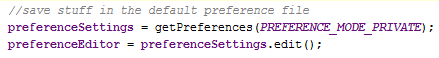 Android getPreferences() Android SharedPreferences getPreferences()