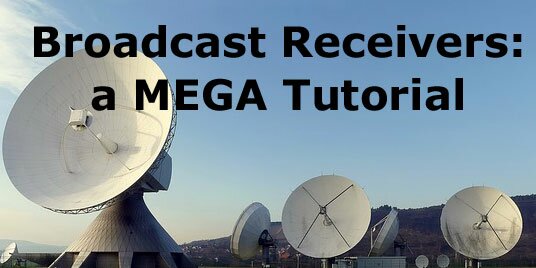 android broadcast receivers tutorial icon android broadcast receivers tutorial icon
